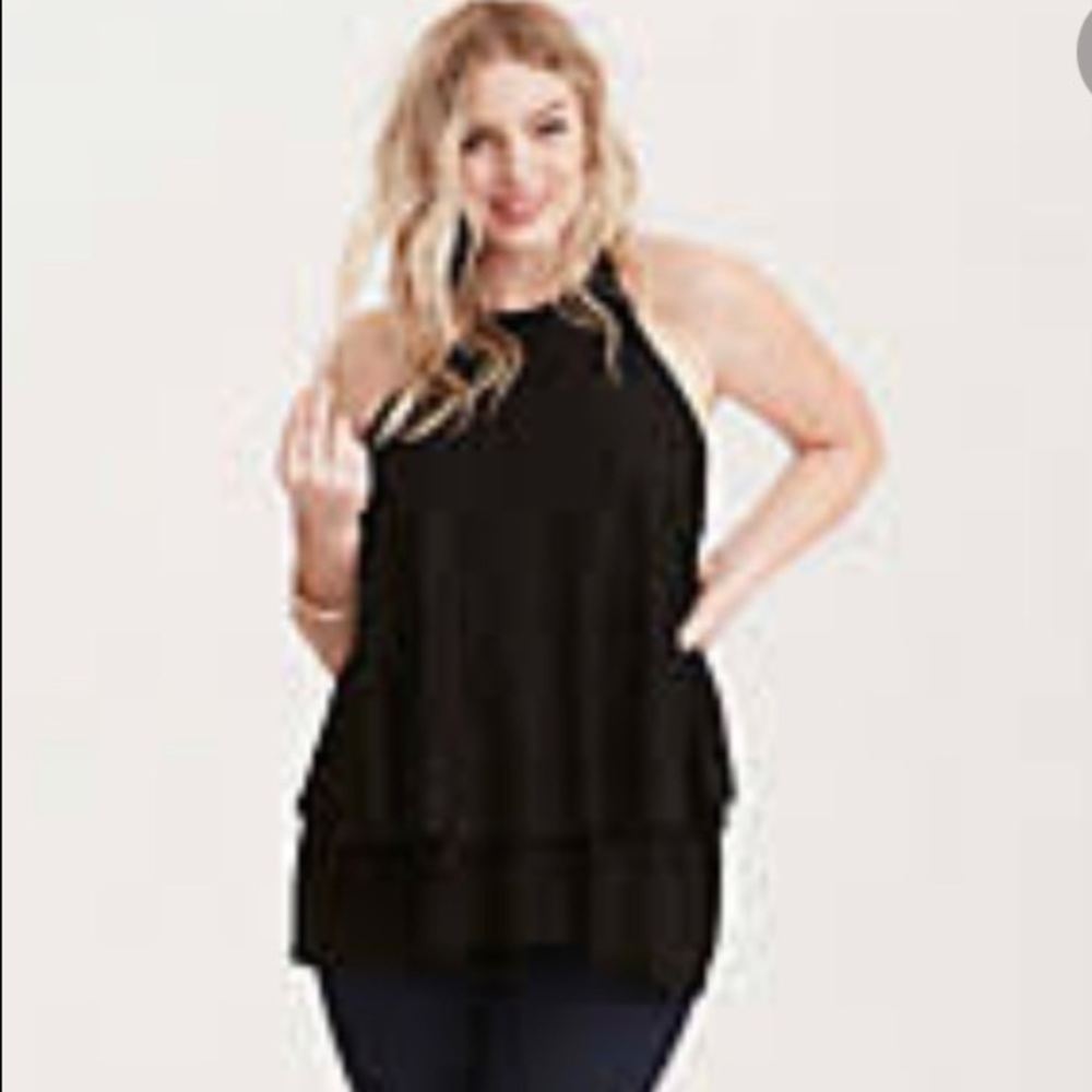 Crochet Double Layer Split Back Tank Top - image 2